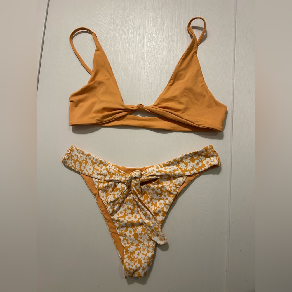 5 free people swim pieces! Orange Bikini Sets - 5 pieces to mix & match